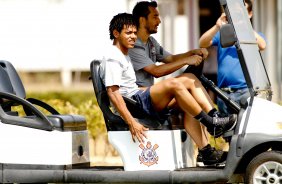 Romarinho durante Treino do Corinthians realizado no CT Joaquim Grava