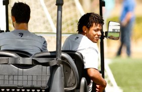 Romarinho durante Treino do Corinthians realizado no CT Joaquim Grava