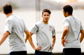 Guerrero durante Treino do Corinthians realizado no CT Joaquim Grava