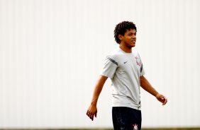 Romarinho durante Treino do Corinthians realizado no CT Joaquim Grava