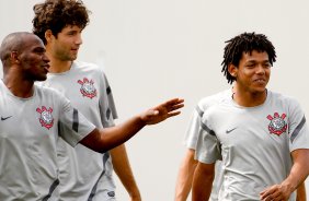Romarinho durante Treino do Corinthians realizado no CT Joaquim Grava