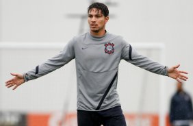 Paolo Guerrero durante Treino do Corinthians realizado no CT Joaquim Grava