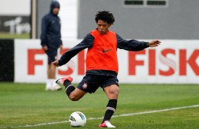 Romarinho durante Treino do Corinthians realizado no CT Joaquim Grava