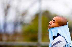 Emerson durante Treino do Corinthians realizado no CT Joaquim Grava