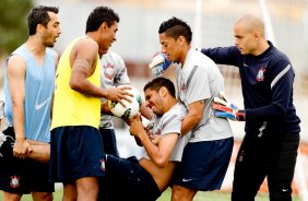 Wallace durante Treino do Corinthians realizado no CT Joaquim Grava