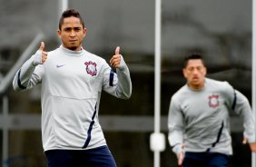 Jorge Herinque durante Treino do Corinthians realizado no CT Joaquim Grava