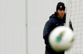 O goleiro Cassio durante Treino do Corinthians realizado no CT Joaquim Grava