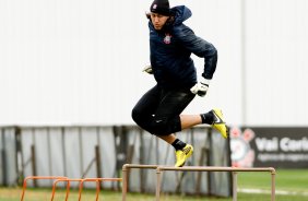 O goleiro Cassio durante Treino do Corinthians realizado no CT Joaquim Grava