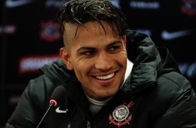 Paolo Guerrero durante Treino do Corinthians realizado no CT Joaquim Grava