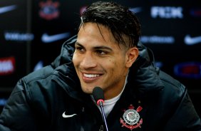 Paolo Guerrero durante Treino do Corinthians realizado no CT Joaquim Grava