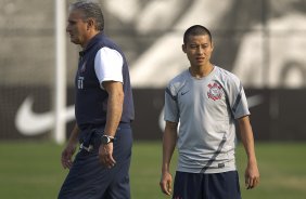 Durante o treino realizado esta tarde no CT Joaquim Grava, localizado no Parque Ecolgico do Tiete. O prximo jogo da equipe ser sbado, dia 06/10 contra o Nautico, nos Aflitos, vlido pela 28 rodada do Campeonato Brasileiro de 2012