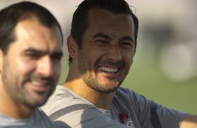 Durante o treino realizado esta tarde no CT Joaquim Grava, localizado no Parque Ecolgico do Tiete. O prximo jogo da equipe ser sbado, dia 06/10 contra o Nautico, nos Aflitos, vlido pela 28 rodada do Campeonato Brasileiro de 2012