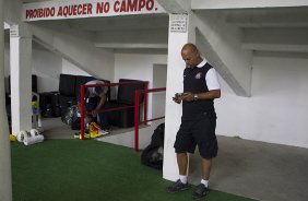 Nos vestiários antes da partida entre Nautico/PE x Corinthians, realizada esta tarde no estádio dos Aflitos, em Recife, jogo válido pela 28ª rodada do Campeonato Brasileiro de 2012