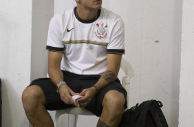 Nos vestirios antes da partida entre Nautico/PE x Corinthians, realizada esta tarde no estdio dos Aflitos, em Recife, jogo vlido pela 28 rodada do Campeonato Brasileiro de 2012