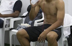 Nos vestirios antes da partida entre Nautico/PE x Corinthians, realizada esta tarde no estdio dos Aflitos, em Recife, jogo vlido pela 28 rodada do Campeonato Brasileiro de 2012