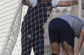 Durante o treino realizado esta tarde no CT Joaquim Grava, localizado no Parque Ecolgico do Tiete. O prximo jogo da equipe ser amanh, quarta-feira, dia 10/10 contra o Flamengo, no Pacaembu, vlido pela 29 rodada do Campeonato Brasileiro de 2012