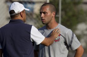 Durante o treino realizado esta tarde no CT Joaquim Grava, localizado no Parque Ecolgico do Tiete. O prximo jogo da equipe ser amanh, quarta-feira, dia 10/10 contra o Flamengo, no Pacaembu, vlido pela 29 rodada do Campeonato Brasileiro de 2012