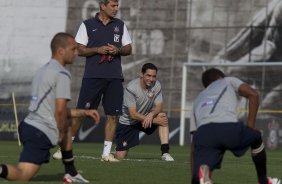 Durante o treino realizado esta tarde no CT Joaquim Grava, localizado no Parque Ecolgico do Tiete. O prximo jogo da equipe ser amanh, quarta-feira, dia 10/10 contra o Flamengo, no Pacaembu, vlido pela 29 rodada do Campeonato Brasileiro de 2012