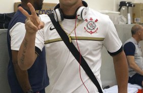Nos vestiários antes da partida entre Corinthians x Flamengo, realizada esta noite no estádio do Pacaembu, jogo válido pela 29ª rodada do Campeonato Brasileiro de 2012