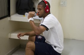 Nos vestiários antes da partida entre Corinthians x Flamengo, realizada esta noite no estádio do Pacaembu, jogo válido pela 29ª rodada do Campeonato Brasileiro de 2012