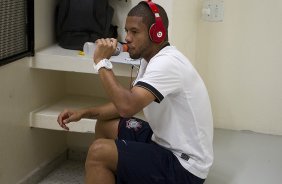 Nos vestirios antes da partida entre Corinthians x Flamengo, realizada esta noite no estdio do Pacaembu, jogo vlido pela 29 rodada do Campeonato Brasileiro de 2012