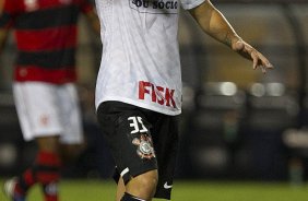 Durante a partida entre Corinthians x Flamengo, realizada esta noite no estdio do Pacaembu, jogo vlido pela 29 rodada do Campeonato Brasileiro de 2012