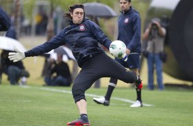 Durante o treino realizado esta tarde no CT Joaquim Grava, localizado no Parque Ecolgico do Tiete. O prximo jogo da equipe ser amanh, sbado, dia 13/10 contra a Portuguesa, no Caninde, vlido pela 30 rodada do Campeonato Brasileiro de 2012