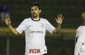 Durante a partida entre Portuguesa x Corinthians, realizada esta noite no estdio do Caninde, jogo vlido pela 30 rodada do Campeonato Brasileiro de 2012