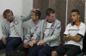 Nos vestiários antes da partida entre Portuguesa x Corinthians, realizada esta noite no estádio do Caninde, jogo válido pela 30ª rodada do Campeonato Brasileiro de 2012