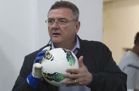 Nos vestiários antes da partida entre Portuguesa x Corinthians, realizada esta noite no estádio do Caninde, jogo válido pela 30ª rodada do Campeonato Brasileiro de 2012