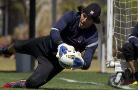 Durante o treino realizado esta manh no CT Joaquim Grava, localizado no Parque Ecolgico do Tiete. O prximo jogo da equipe ser quarta-feira, dia 17/10 contra o Cruzeiro, no estdio Melo, em Varginha/MG, vlido pela 31 rodada do Campeonato Brasileiro de 2012