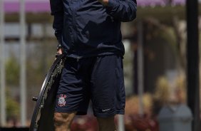 Durante o treino realizado esta manh no CT Joaquim Grava, localizado no Parque Ecolgico do Tiete. O prximo jogo da equipe ser quarta-feira, dia 17/10 contra o Cruzeiro, no estdio Melo, em Varginha/MG, vlido pela 31 rodada do Campeonato Brasileiro de 2012