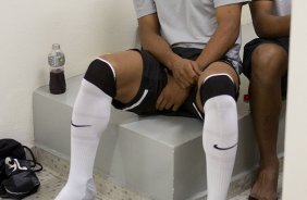 Nos vestiários antes da partida entre Corinthians x Bahia/BA, realizada esta noite no estádio do Pacaembu, jogo válido pela 32ª rodada do Campeonato Brasileiro de 2012