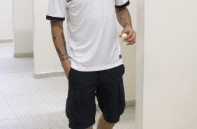 Nos vestiários antes da partida entre Corinthians x Bahia/BA, realizada esta noite no estádio do Pacaembu, jogo válido pela 32ª rodada do Campeonato Brasileiro de 2012