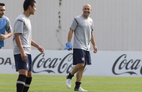 Durante o treino realizado esta tarde no CT Joaquim Grava, localizado no Parque Ecolgico do Tiete. O prximo jogo da equipe ser sbado, dia 27/10 contra o Vasco da Gama, no Pacaembu, vlido pela 33 rodada do Campeonato Brasileiro de 2012