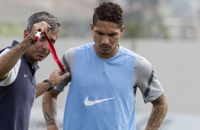 Durante o treino realizado esta tarde no CT Joaquim Grava, localizado no Parque Ecolgico do Tiete. O prximo jogo da equipe ser sbado, dia 27/10 contra o Vasco da Gama, no Pacaembu, vlido pela 33 rodada do Campeonato Brasileiro de 2012