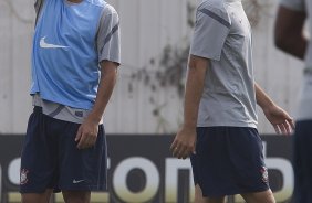 Durante o treino realizado esta tarde no CT Joaquim Grava, localizado no Parque Ecolgico do Tiete. O prximo jogo da equipe ser sbado, dia 27/10 contra o Vasco da Gama, no Pacaembu, vlido pela 33 rodada do Campeonato Brasileiro de 2012