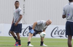 Durante o treino realizado esta tarde no CT Joaquim Grava, localizado no Parque Ecolgico do Tiete. O prximo jogo da equipe ser sbado, dia 27/10 contra o Vasco da Gama, no Pacaembu, vlido pela 33 rodada do Campeonato Brasileiro de 2012