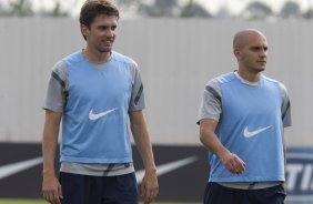 Durante o treino realizado esta tarde no CT Joaquim Grava, localizado no Parque Ecolgico do Tiete. O prximo jogo da equipe ser sbado, dia 27/10 contra o Vasco da Gama, no Pacaembu, vlido pela 33 rodada do Campeonato Brasileiro de 2012