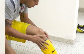 Nos vestiários antes da partida entre Corinthians x Vasco da Gama, realizada esta tarde no estádio do Pacaembu, jogo válido pela 33ª rodada do Campeonato Brasileiro de 2012