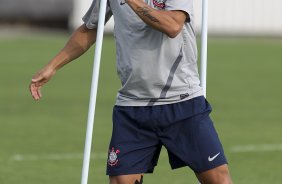 Durante o treino realizado esta tarde no CT Joaquim Grava, localizado no Parque Ecolgico do Tiete. O prximo jogo da equipe ser sbado, dia 10/11, contra o Coritiba, no estdio do Pacaembu, vlido pela 35 rodada do Campeonato Brasileiro de 2012