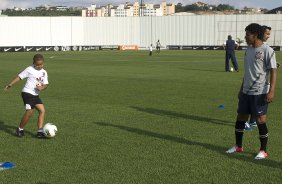 Durante o treino realizado esta tarde no CT Joaquim Grava, localizado no Parque Ecolgico do Tiete. O prximo jogo da equipe ser sbado, dia 10/11, contra o Coritiba, no estdio do Pacaembu, vlido pela 35 rodada do Campeonato Brasileiro de 2012