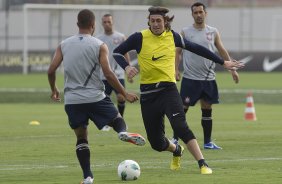 Durante o treino realizado esta tarde no CT Joaquim Grava, localizado no Parque Ecológico do Tiete. O próximo jogo da equipe será sábado, dia 10/11, contra o Coritiba, no estádio do Pacaembu, válido pela 35ª rodada do Campeonato Brasileiro de 2012