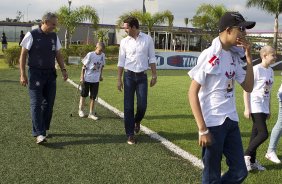 Durante o treino realizado esta tarde no CT Joaquim Grava, localizado no Parque Ecolgico do Tiete. O prximo jogo da equipe ser sbado, dia 10/11, contra o Coritiba, no estdio do Pacaembu, vlido pela 35 rodada do Campeonato Brasileiro de 2012