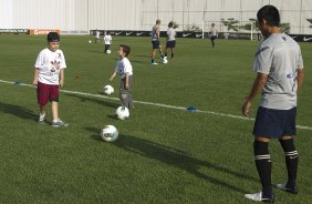 Durante o treino realizado esta tarde no CT Joaquim Grava, localizado no Parque Ecolgico do Tiete. O prximo jogo da equipe ser sbado, dia 10/11, contra o Coritiba, no estdio do Pacaembu, vlido pela 35 rodada do Campeonato Brasileiro de 2012