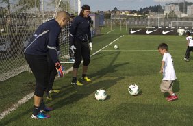 Durante o treino realizado esta tarde no CT Joaquim Grava, localizado no Parque Ecolgico do Tiete. O prximo jogo da equipe ser sbado, dia 10/11, contra o Coritiba, no estdio do Pacaembu, vlido pela 35 rodada do Campeonato Brasileiro de 2012