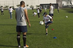 Durante o treino realizado esta tarde no CT Joaquim Grava, localizado no Parque Ecolgico do Tiete. O prximo jogo da equipe ser sbado, dia 10/11, contra o Coritiba, no estdio do Pacaembu, vlido pela 35 rodada do Campeonato Brasileiro de 2012