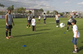 Durante o treino realizado esta tarde no CT Joaquim Grava, localizado no Parque Ecolgico do Tiete. O prximo jogo da equipe ser sbado, dia 10/11, contra o Coritiba, no estdio do Pacaembu, vlido pela 35 rodada do Campeonato Brasileiro de 2012