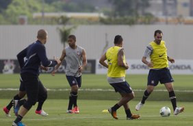 Durante o treino realizado esta tarde no CT Joaquim Grava, localizado no Parque Ecolgico do Tiete. O prximo jogo da equipe ser sbado, dia 10/11, contra o Coritiba, no estdio do Pacaembu, vlido pela 35 rodada do Campeonato Brasileiro de 2012