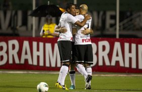 Durante a partida entre Corinthians x Coritiba, realizada esta noite no estdio do Pacaembu, jogo vlido pela 35 rodada do Campeonato Brasileiro de 2012